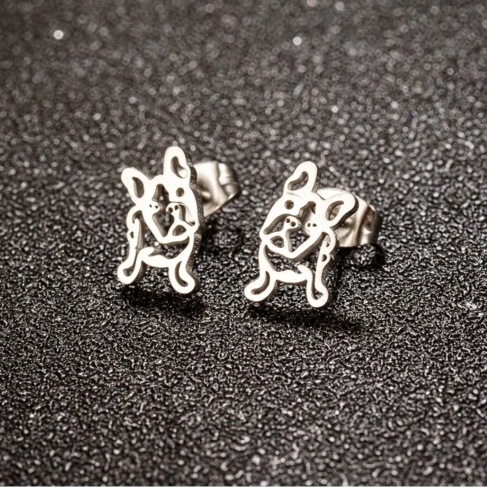🐶 French Bulldog Earrings 🐶 - Picture 3 of 4